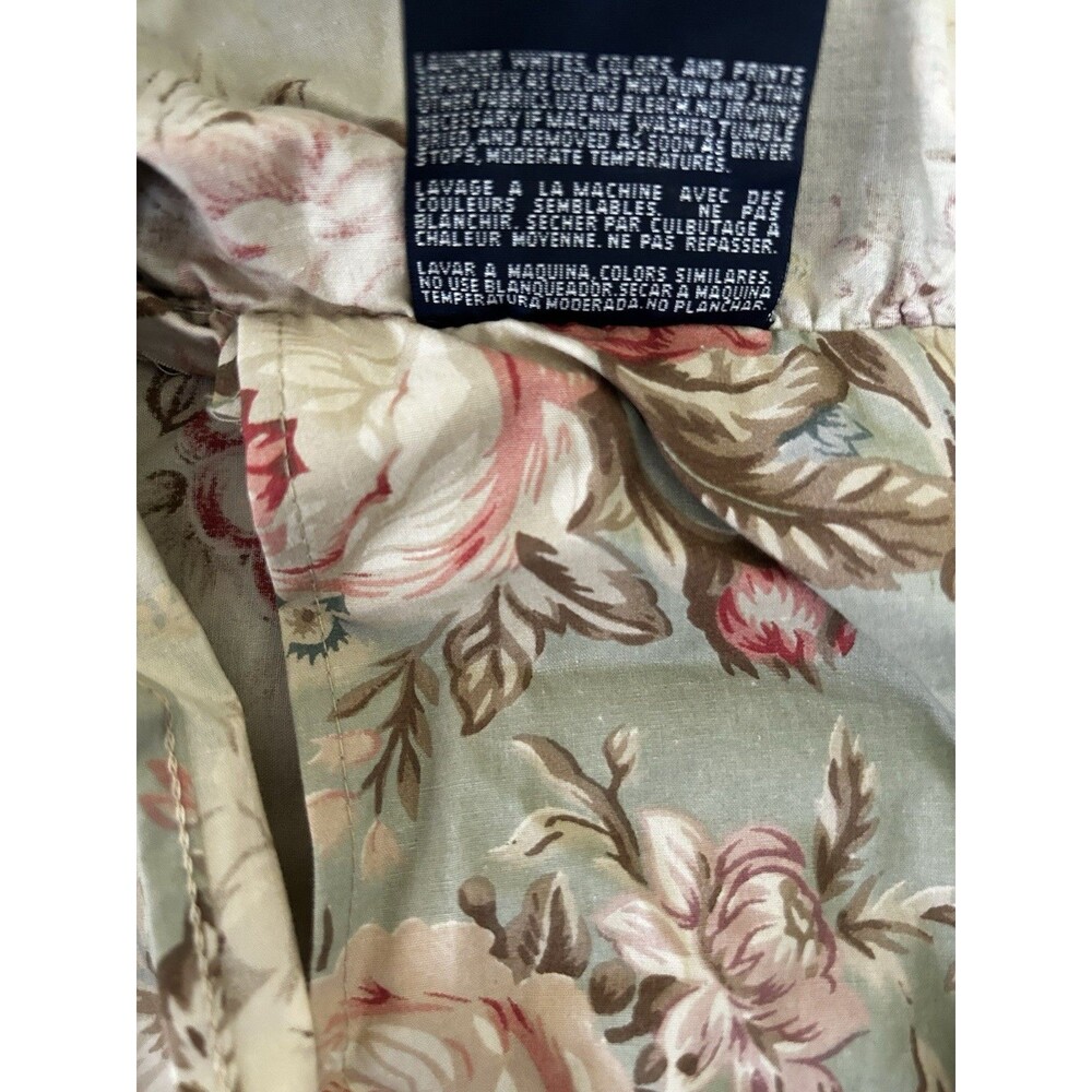 Ralph Lauren Charlotte Full Comforter 4 Piece Set Dust Ruffle 2 Shams Sage Green - Picture 9 of 13